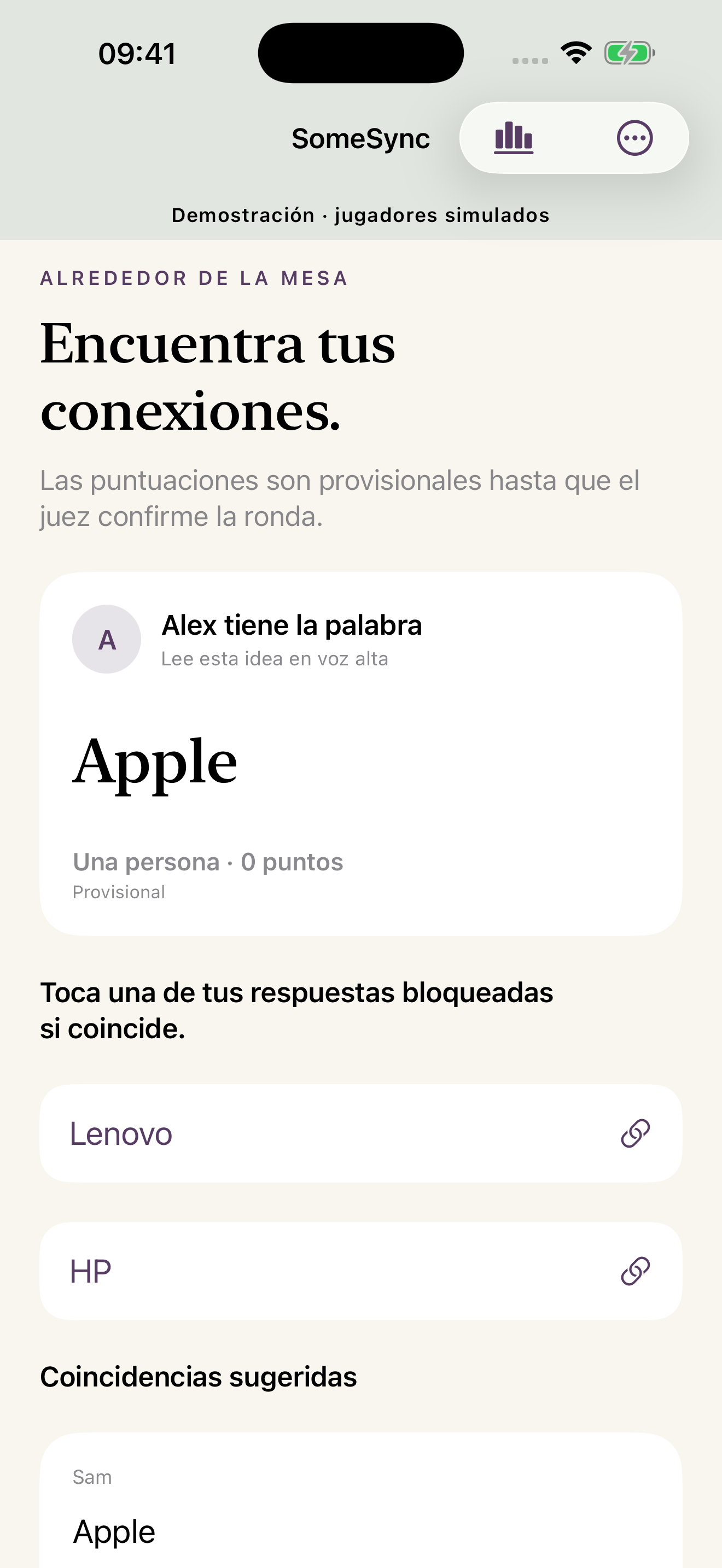 Alrededor de la mesa