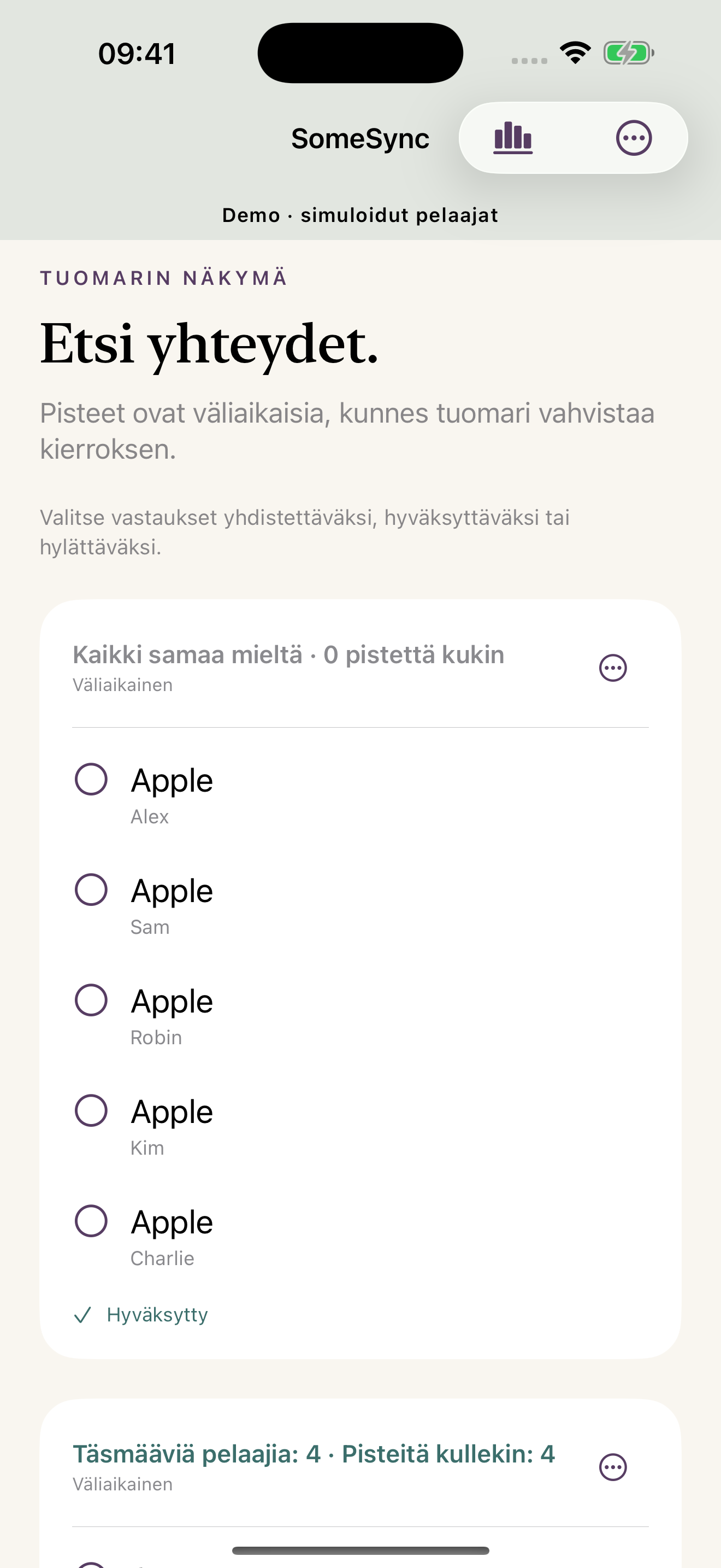 Tuomarin näkymä