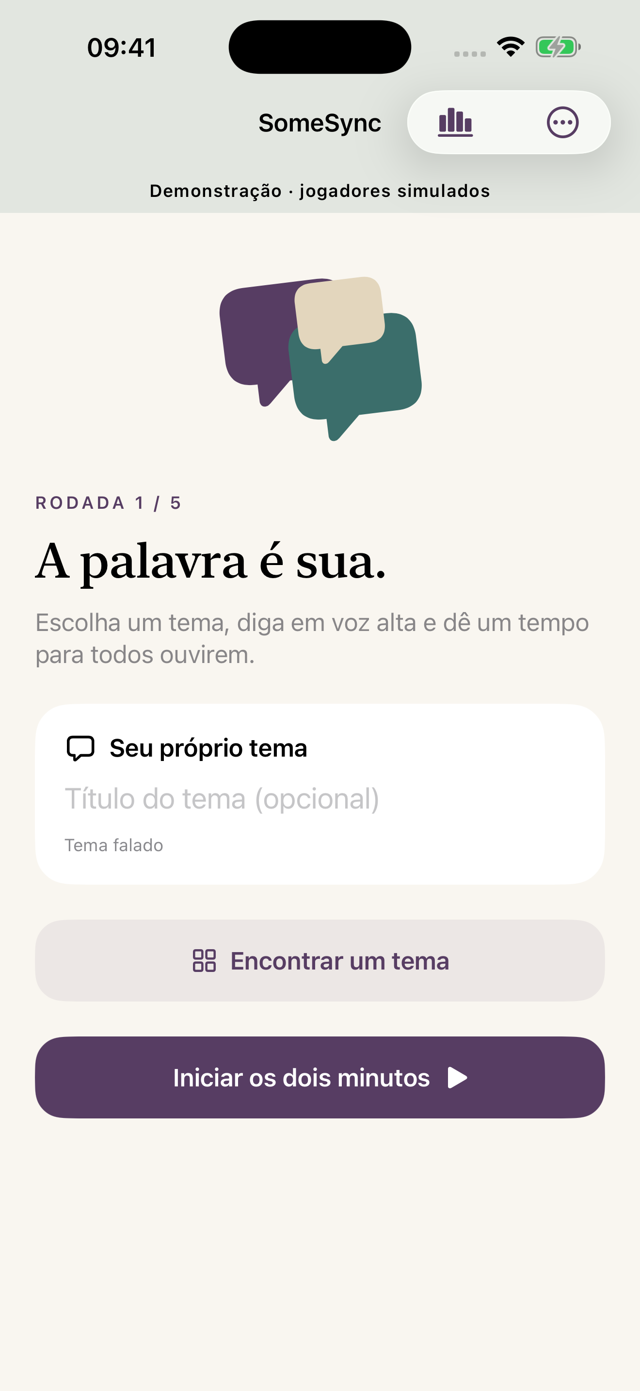 Escolher um tema